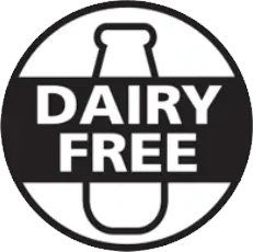 Dairy free quality mark shown on Gelataro packaging