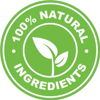100% natural ingredients badge representing the fruit pectin fibre in Gelataro
